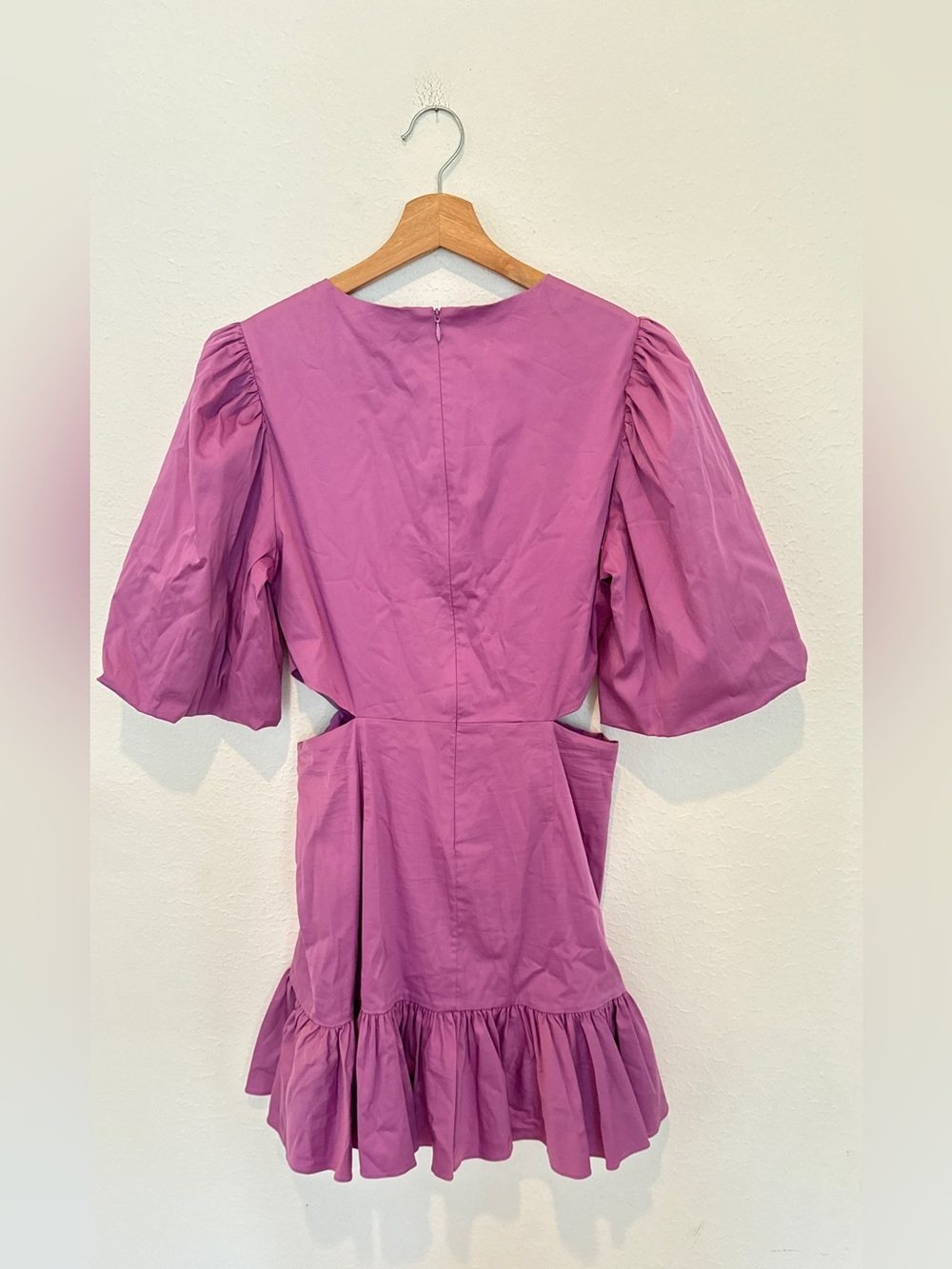 Veronica Beard Iker Puff-Sleeve Cutout Dress - Picture 5 of 8